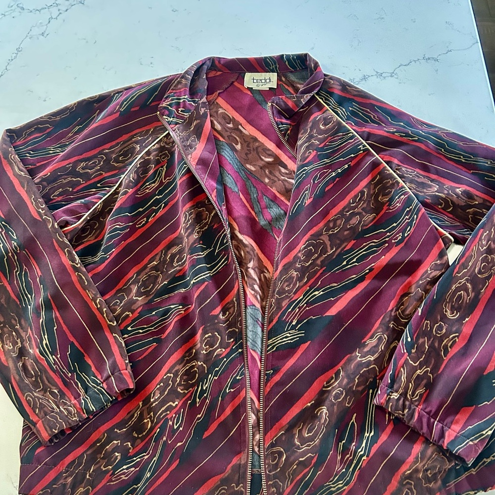 Teddi Tribal Multicolor Vintage 80-90s Jacket - Women’s Medium